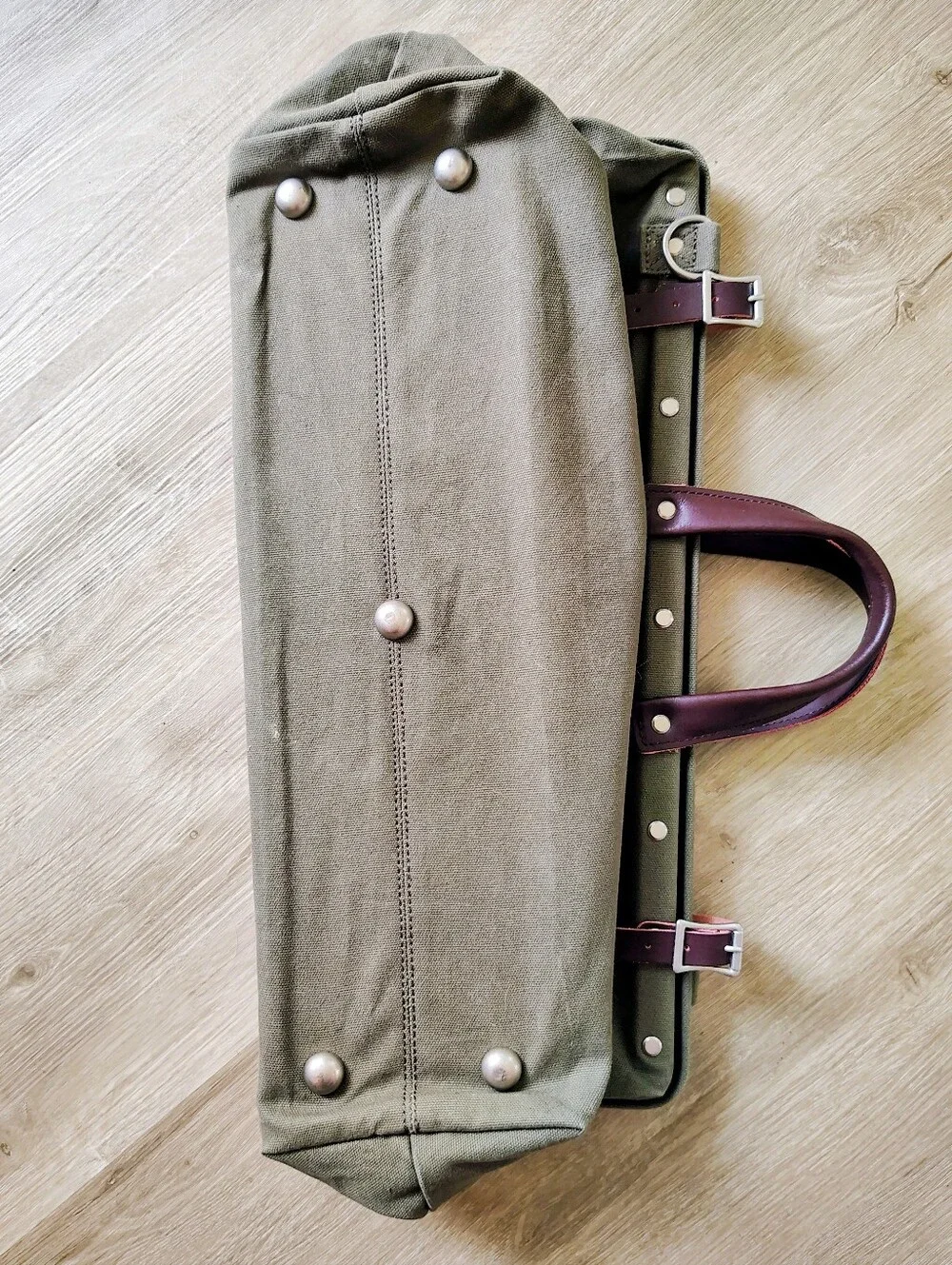 Line of Trade Canvas Weekender Bag in Olive Color